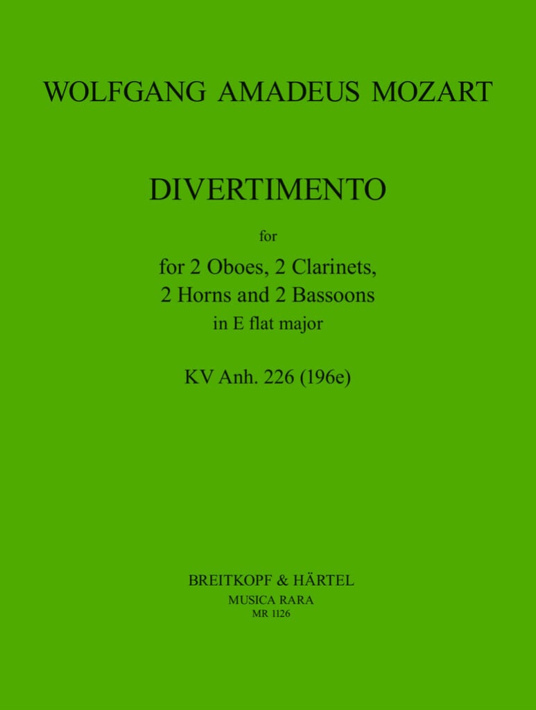 Divertimento in Es KV Anh.226
